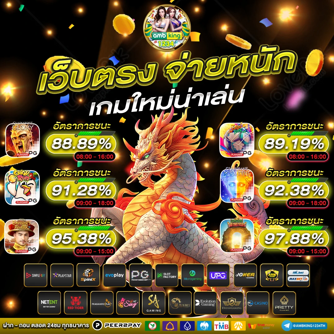 พนันออนไลน์ ไม่มีขั้นต่ํา - แบนเนอร์โปรโมชั่น